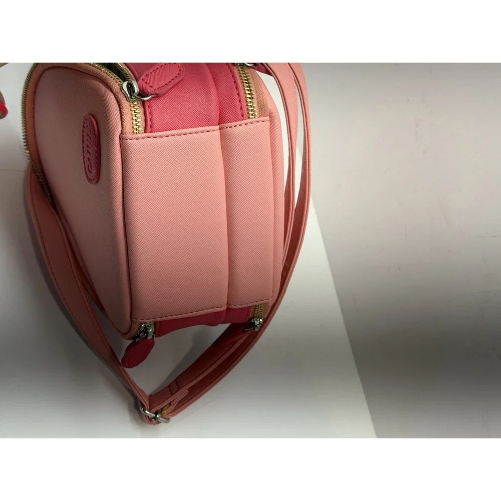CAIUL Synthetic Leather Camera Case‎ Pink w/ Strap for Fujifilm Instax Mini 75